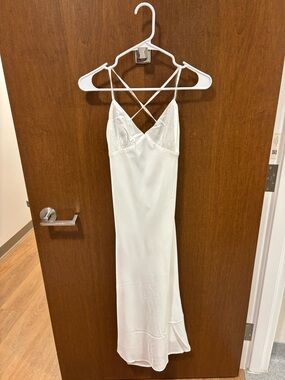Peppermayo cros strap midi dress